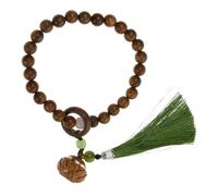 NOLITOY Lightweight Wooden Rosary Bracelet with Lotus Scented Beads Handmade Prayer Beads Wristband for Women Compact Design for Daily Wear and Special Occasions
