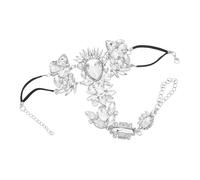 NOLITOY Link Chain Anklets Crystal Leg Chains Foot Jewelry for Women Beach Anklets for Women Ankle Jewelry for Dainty Silver