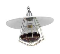 NOLITOY Livestock Heating Lamp with Metal Net Cage Shade High-Temperature Resistant Heater for Poultry Sheep Dogs and Farm Animals Anti-Scald Pet Cage Accessory for Winter Random Color