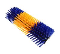 NOLITOY Livestock Scratching Brush for Horses Cows Goats - Plastic Back Itch Scratcher Grooming Tool for Barn and Stall Use, Blue-Yellow Color, Single Piece
