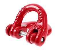NOLITOY Load Safety Chain Attachment Connector for Lifting Sling Alloy Steel Double Ring Link with Anti-falling Strength Tow Hitch Connector for Rigging and Towing Applications