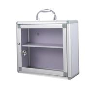 NOLITOY Lockable Medicine Box Wall-mounted Storage Case with Handle Large Capacity Community Supply for Home School Kindergarten