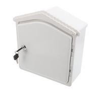 NOLITOY Lockable Wall Mount Milk Box for Outdoor Use Plastic Mailbox with Secure Lock for Letters Packages Fresh Milk Storage Space-saving Wall-mounted Mailbox for Home Porch and Garden