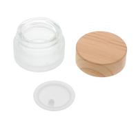 NOLITOY Log Glass Bottle Lid for Manicure Cup Lid Empty Glass Container for Powder Mixing Nail Art Use Cup in Salon