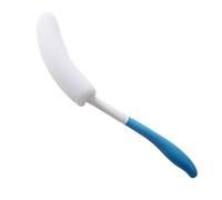 NOLITOY Long Handle Back Bath Brush for Men Women Elderly Exfoliating Body Scrubber with Microfiber Sponge Easy Back Cleaning Dead Skin Removal Lotion Applicator for Shower Spa