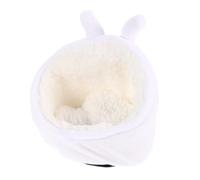 NOLITOY Lovely Plush Hamster Nest Small Pet Hideout Warm Guinea Pig Bed with Thick Edging Comfortable Breathable Sleeping Place for Small Animals