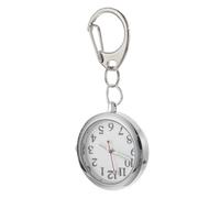 NOLITOY Luminous Stainless Steel Nurse Clip Watch with Night Glowing Hands, Lightweight Buckle Pocket Watch for Work the Hospital and Daily Use