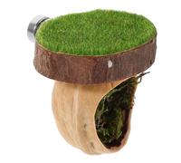 NOLITOY Magnetic Jumping Spider Habitat with Walnut Wood Sunbathing Platform and Climbing Shelter Stable Hideout for Small Pets Geckos Lizards and Insects Easy Setup and Maintenance