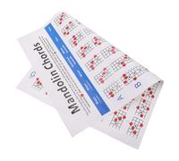 NOLITOY Mandolin Chord Chart Poster Large Color Printed Copperplate Paper Mandolin Fretboard Notes Music Instrument Supplies for Practice and Learning