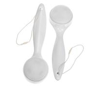 NOLITOY Manual Silicone Facial Cleansing Brush 2pcs White Handheld Exfoliating Face Scrubber for Deep Pore Cleaning and Skincare, Soft Silicone Massage Brush Suitable for Skin Types