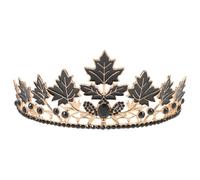 NOLITOY Maple Leaf Crown Headband for Women - Birthday Tiara Hair Accessory, Carnival Queen Headdress, Sparkling Goddess Hairband for Festival and Party