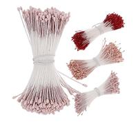 NOLITOY Matte Pearl Pistils Artificial Flower Buds for DIY Flower Making Scrapbooking Wedding Centerpieces and Home Decor Craft Supplies