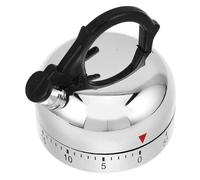 NOLITOY Mechanical Kitchen Timer Novelty Kettle Shape Manual Countdown Timer for Cooking Studying Working and Exercise Plastic and Metal Compact for Precise Management
