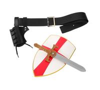 NOLITOY Medieval Knight Shield Toys for Boys Adult Sword Belt Medieval Scabbard for Halloween Accessories for Viking Role Play and Cosplay
