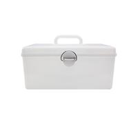 NOLITOY Medium Size Mahjong Box 28x17x13cm Plastic Household Mahjong Case Large Capacity Multipurpose Storage Organizer with Secure Buckle for Home Use