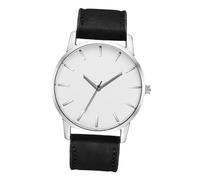 NOLITOY Men Big Dial Watch with PU Leather Strap, Safe on The Skin and Precise Quartz Movement, Classic Versatile Style Suitable for Business and Casual Wear
