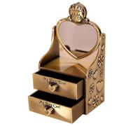 NOLITOY Metal Alloy Tooth and Hair Keepsake Box Newborn Memory Container for Lost Teeth and First Curl Storage Creative Gift for Growth Souvenir Sturdy Design for Keepsake Preservation