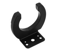 NOLITOY Metal Microphone Holder Stand with Rubber Padding Wall-mounted Wireless Mic Clamp Hanger for Ktv Home Hotel Audio Equipment Organization Fast Installation and Secure Stability