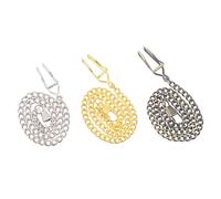 NOLITOY Metal Pocket Watch Chains for Collecting and Formal Dressing Portable and Easy to Install 3 Pcs Retro Style Chains for Men and Women Suitable for Pocket Watches