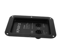 NOLITOY Metal Speaker Terminal Connector Plate for Audio Systems Speaker Junction Box with Iron Base Easy Install Binding Post Cup for Theaters Stage Conference Use