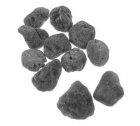 NOLITOY Meteorite Specimen Stones Black Crystal Gravel for Fish Tank and Indoor Planter Decorative Rock with Versatile Usage and Material for Landscaping