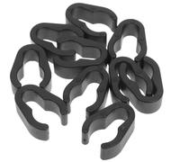 NOLITOY Microphone Cable Clips 10Pcs Plastic Cable Clamps for Mic Stand Pole Cord Organizer Suitable for Stage and Home Recording