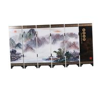 NOLITOY Mini Chinese Style Antique Solid Screen Model Small Decorative Folding Screen Partition for Home Office Living Artistic Desktop Ornament with Fine Craftsmanship