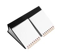 NOLITOY Mini Desk Calendar Small Flip Planner with Daily Monthly Views Sturdy Flip Mechanism for Seamless Navigation Compact Desktop Organizer for Office and Home Scheduling