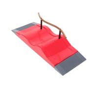 NOLITOY Mini Finger Skateboard Park Ramp Versatile Plastic Skateboard Park Part Game Prop Kit for Enthusiasts Complete Miniature Field Scene Layout for Finger Skateboarding Fun and