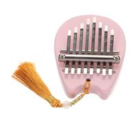 NOLITOY Mini Kalimba Thumb Piano for Beginners Portable Pink Acrylic Finger Harp Musical Instrument Cute Bear Design for Adults Easy to Play Stylish Compact