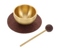 NOLITOY Mini Tibetan Singing Bowl with Mallet and Cushion Harmonious Sound Therapy for Meditation Yoga Chakra Healing Stress Relief Portable for Travel and Home Use