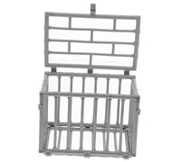NOLITOY Miniature Animal Cage Model for DIY Crafts Plastic Mini Storage Cage with Detailed Design Lightweight and Compact for Action Figure Display and Creative Handcraft Accessories
