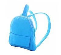 NOLITOY Miniature Backpack Doll Accessory 18-inch Small Solid Color Mini Schoolbag Model for 18-inch Doll DIY Craft Supply Boys and Girls Backpack Ornament