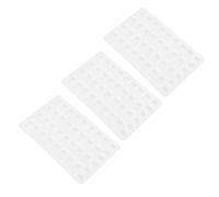NOLITOY Miniature Brick Silicone Mold 3pcs for Professional Model Enthusiasts White Realistic Unique Architectural Design Accurate Dimensions Versatile DIY Applications for Educational