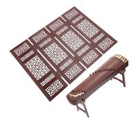 NOLITOY Miniature Guzheng and Retro Screen Mini Furniture Dollhouse Ornament Lightweight Home Desktop Decor Unique Hand-painted Craft for Doll Accessories and Garden Display