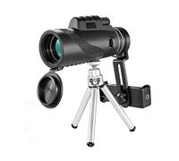 NOLITOY Monocular Telescope 80X100 Night Vision with Silver Aluminum Tripod and Universal Phone Holder for Outdoor Bird Watching, Travel, and Hunting
