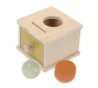 NOLITOY Montessori Educational Drawer Box Ball Coin Drop Game for Preschool Learning Enhances Motor Skills Hand-eye Coordination and Logical Thinking