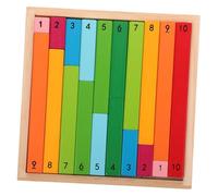 NOLITOY Montessori Math Teaching Rods Wooden Counting Tools for Early Learning Centers Cognitive Development Practice Educational
