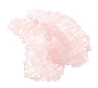NOLITOY Moon Shape Rose Quartz Jade Eye Mask 2pcs Cooling Facial Eye Pads for Sleep and Travel for Dark Circle Relief and Spa Therapy