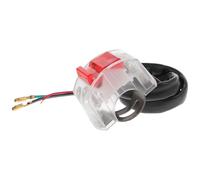 NOLITOY Motorcycle Handlebar Button Switch Versatile Accessory White and Splashproof Plastic with LED Headlight Kill Stop Control Suitable for Off-road Use
