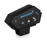 NOLITOY Motorcycle Helmet Headset Wireless Motorcycle Bt Intercom with Hands Calling Volume Control Playback Pause for Full Half Off Helmets