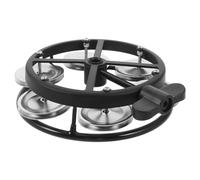 NOLITOY Mountable Single Row Hi Hat Tambourine with Bolt DIY Drum Set Accessory for Drummers Guitarists Singers Responsive Jingles for Live Music and Christmas Parties