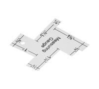 NOLITOY Multi-side Aluminum Patchwork Ruler Quilting Template for Precise Cutting Metal Sewing Gauge for DIY Handwork Crafts and Sewing Supplies