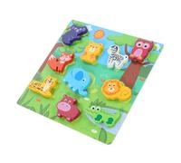 NOLITOY Multicultural Wooden Puzzle for Early Educational Enhancing Hand-eye Coordination Creativity Imagination Development Educational Puzzle