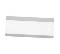 NOLITOY Multifunctional Acrylic Wall Sign Holder Brushed Silver with Pullout Feature for Office Door Name Plates School and Conference Decor Easy Foam Adhesive and Screw Installation