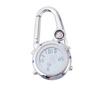 NOLITOY Multifunctional Blue Metal Pocket Fob Watch with Luminous Dial for Camping Doctors Nurses Accurate Read Outdoor Sports Accessory