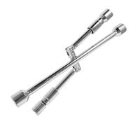 NOLITOY Multipurpose Folding Car Tire Lug Wrench High Torque Cross Socket Spanner Compact Lightweight Tool for Vehicle Tire Change and Emergency Repair