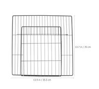 NOLITOY Multipurpose Pet Cage Door Panel 35x35cm Encrypted Mesh with Inward Opening for Cat Playpen DIY Dog Fence Door Replacement Panel for Indoor Outdoor Use