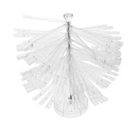 NOLITOY Nail Art Spiral Display Rack 120-color Fan-shaped False Nail Tips Practice Chart Gel Polish Stand for Salon and DIY Use