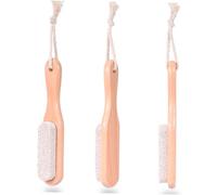 NOLITOY Nail Pumice Stone Scrubber 2 Pieces Single-sided Volcanic Spa Cleaning Brush Nail Art Care Tool for Hand and Foot at Home and Salon